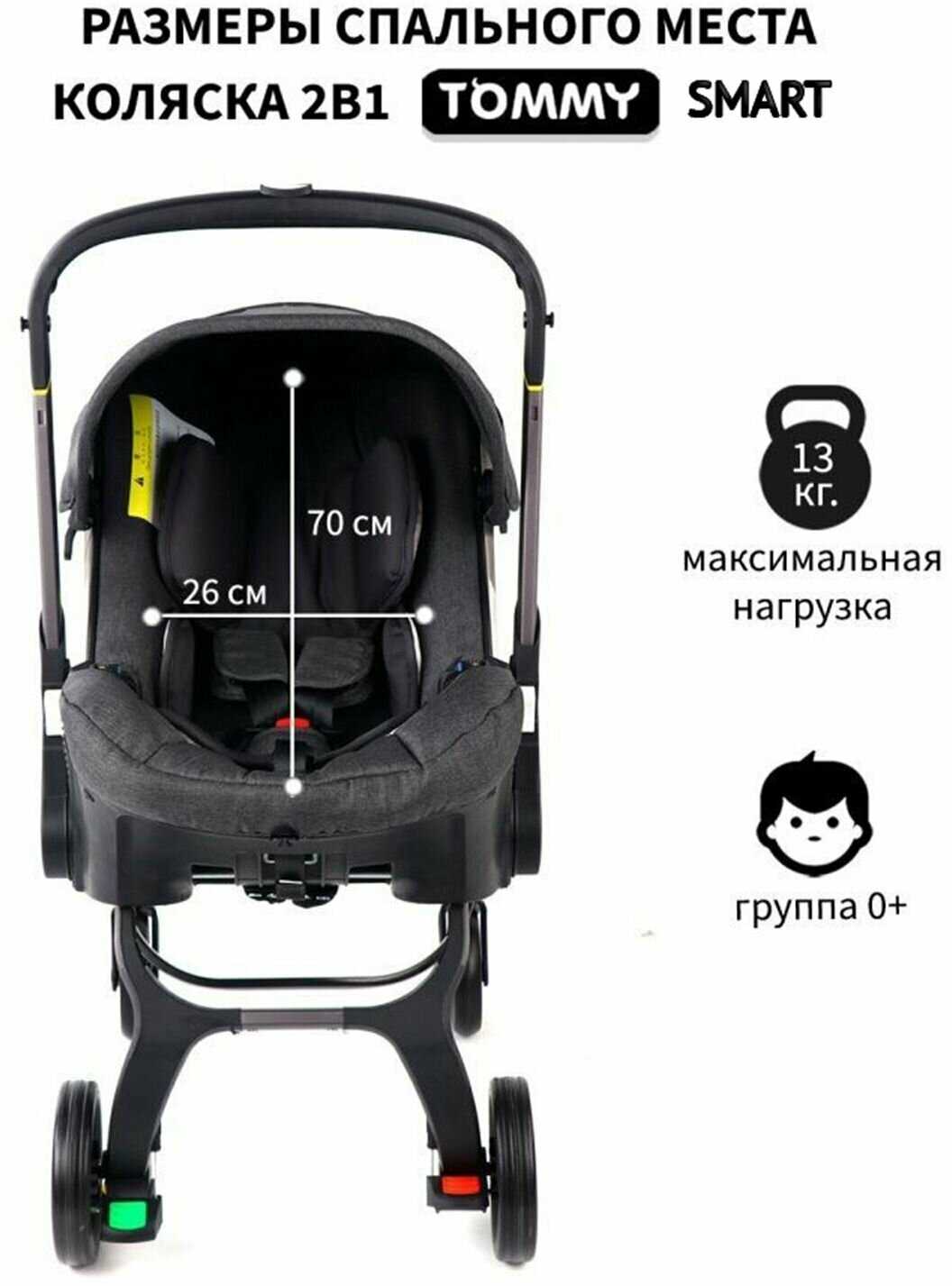 Коляска-автокресло Tommy Smart (0-24 мес. до 13 кг) фотография 1