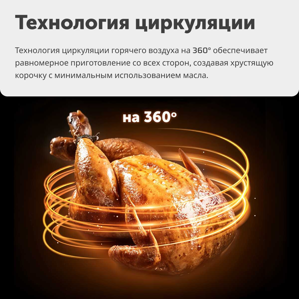 Аэрогриль RageX R202-000, 7 в 1, объем 4 литра, 1400Вт, черный фотография 1