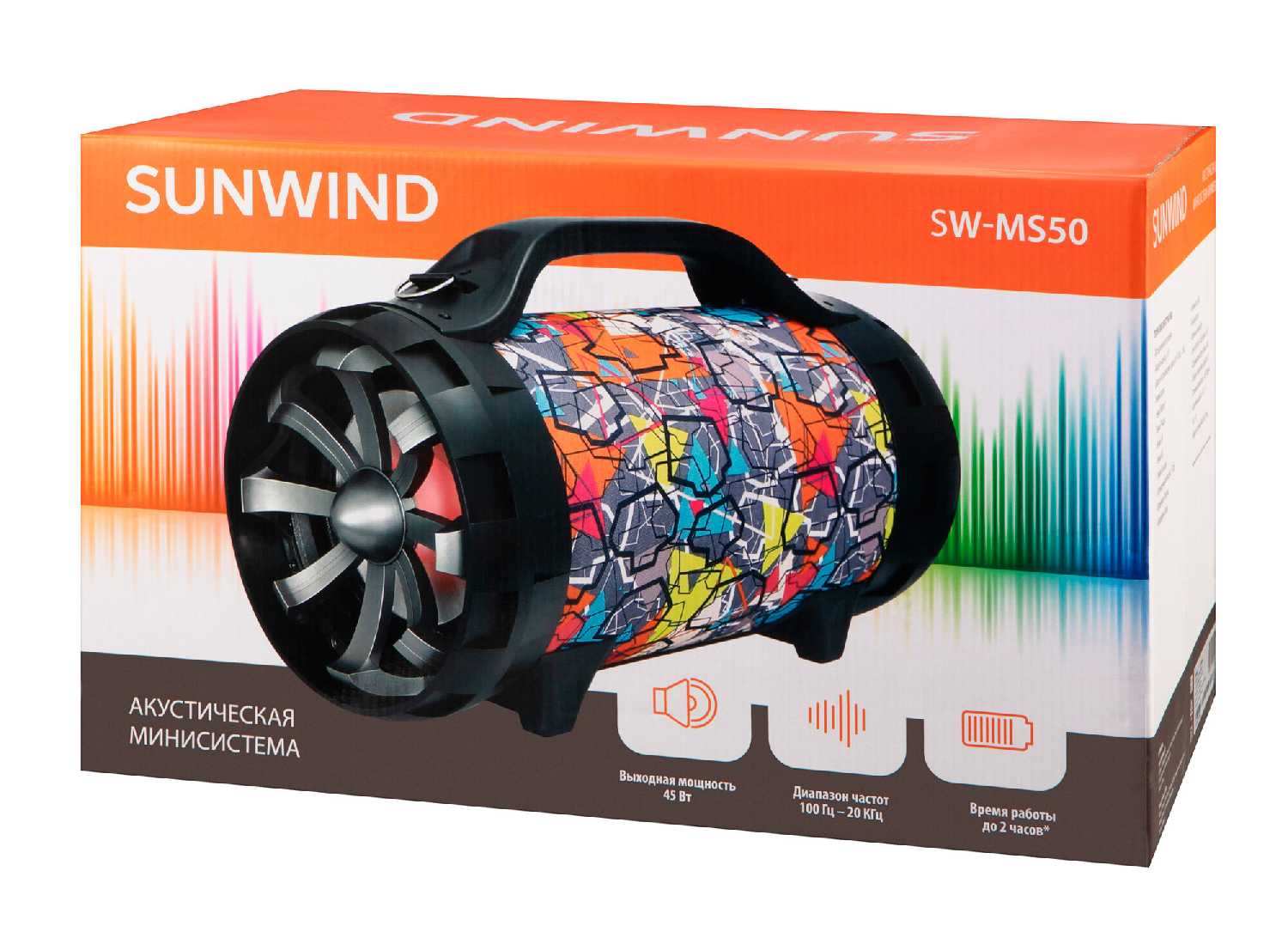 Минисистема SunWind SW-MS50 45Вт FM USB BT SD/MMC фотография 16