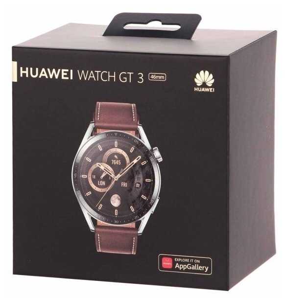 Умные часы Huawei GT 3 JPT-B19 Stainless Steel-Brown Leather 55026973 фотография 13