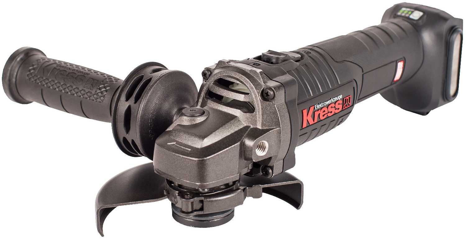Аккумуляторная УШМ Kress KU801 Li-Ion 4.0 А·ч 20 В x2 кейс, 125 мм
