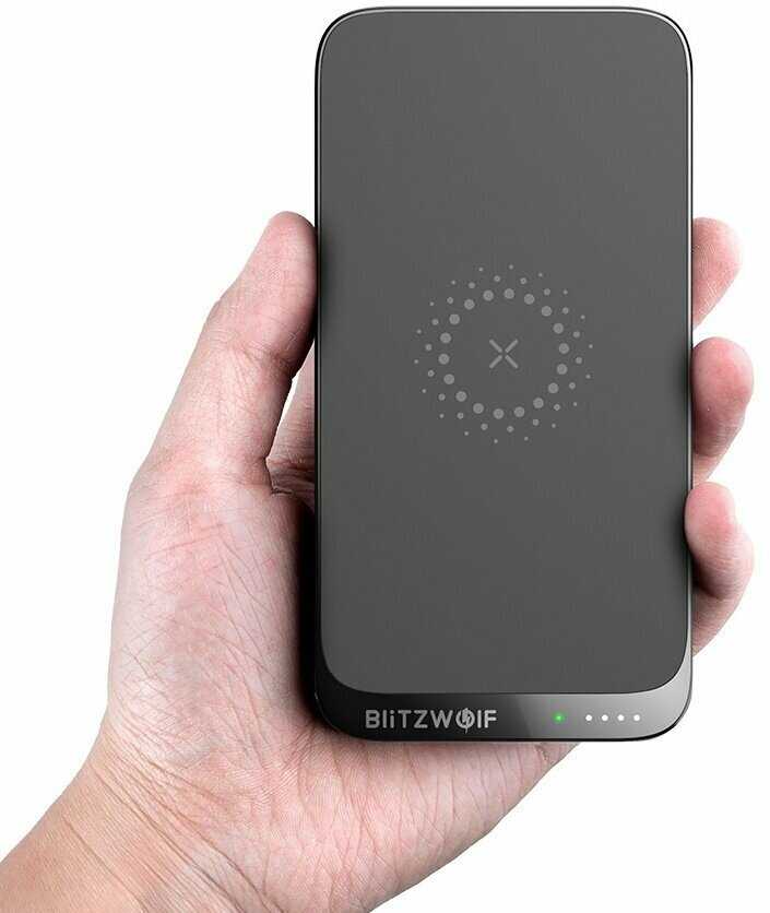 Внешний аккумулятор BlitzWolf BW-P10 18W Power Bank Wireless Charger фотография 4