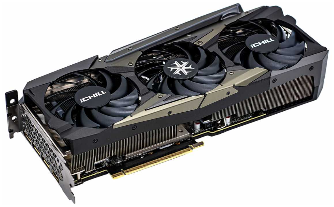 Видеокарта INNO3D GeForce RTX 3080 ICHILL X4 LHR 10Gb (C30804-106XX-1810VA36H) фотография 8
