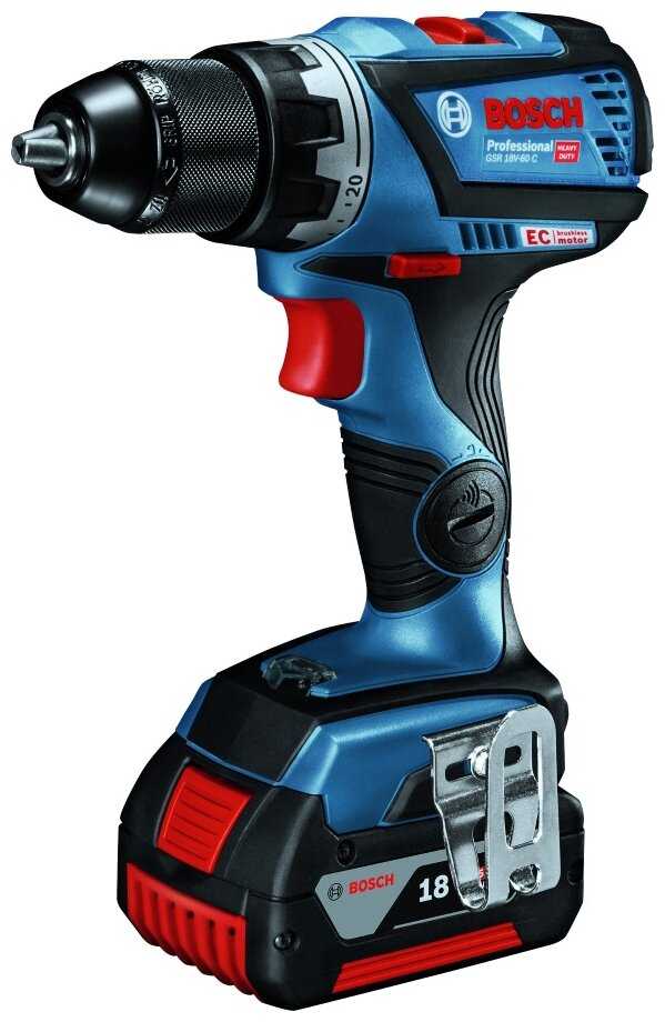 Аккумуляторная дрель-шуруповерт BOSCH GSR 18V-60 C 06019G110D