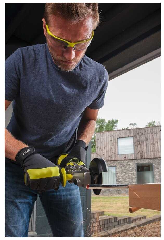 Аккумуляторная УШМ RYOBI R18AG7-0 (5133002852) фотография 6