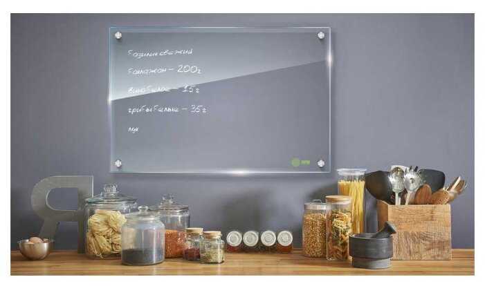 Доска стеклянная маркерная cactus CS-GBD-65x100-TR фотография 2