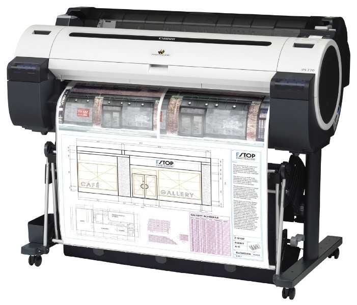 Принтер струйный Canon imagePROGRAF iPF770 со стендом, цветн., A0 фотография 1