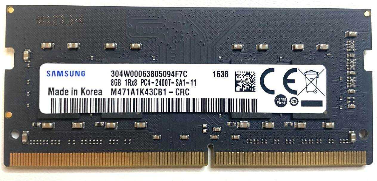 Оперативная память Samsung Basic 8 ГБ DDR4 SODIMM CL17 (M471A1K43CB1-CRC) фотография 7