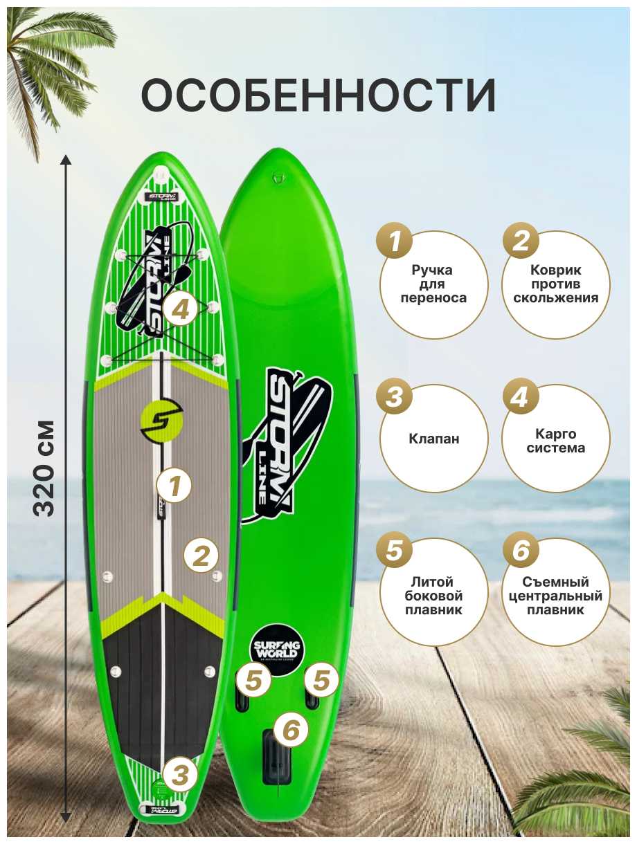 Сап борд надувной Stormline Сап борд надувной двухслойный фотография 1