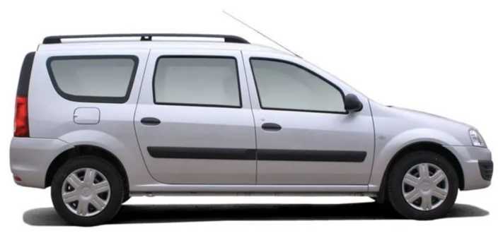 Рейлинги для Lada Largus с 2012 - черные фотография 3