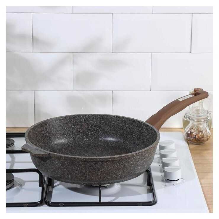 Сковорода Мечта 28см Премиум с антипригарным покрытием с несъемной ручкой 28902 фотография 4