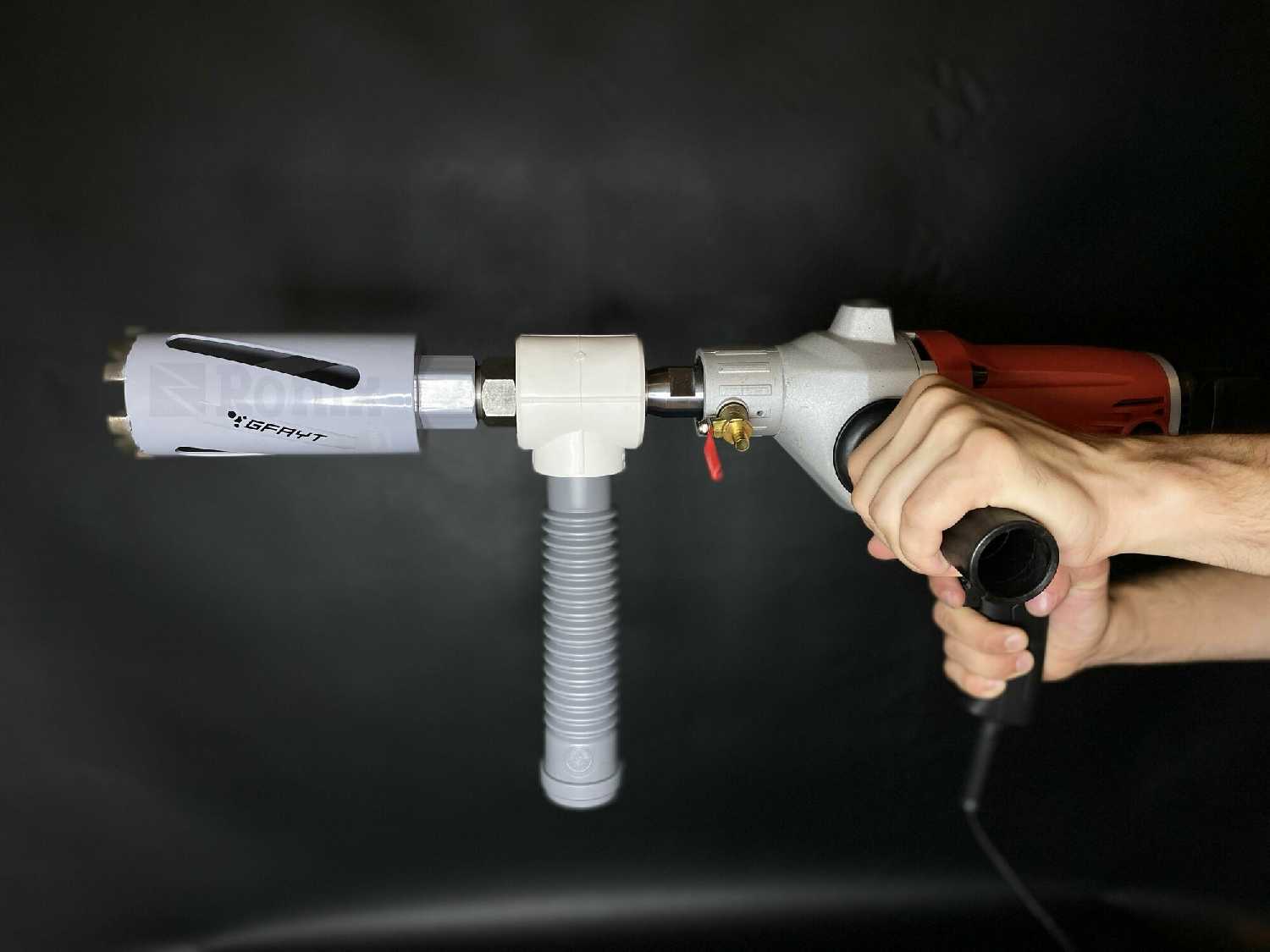 Дрель алмазного бурения Ken 6110b + коронка 71мм фотография 18