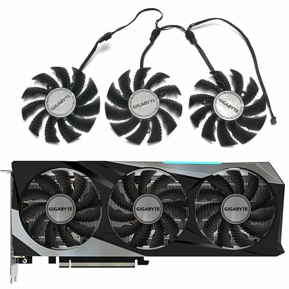 Комплект вентиляторов Gigabyte Комплект вентиляторов 82мм 4pin (PLD09215S12H) фотография 5