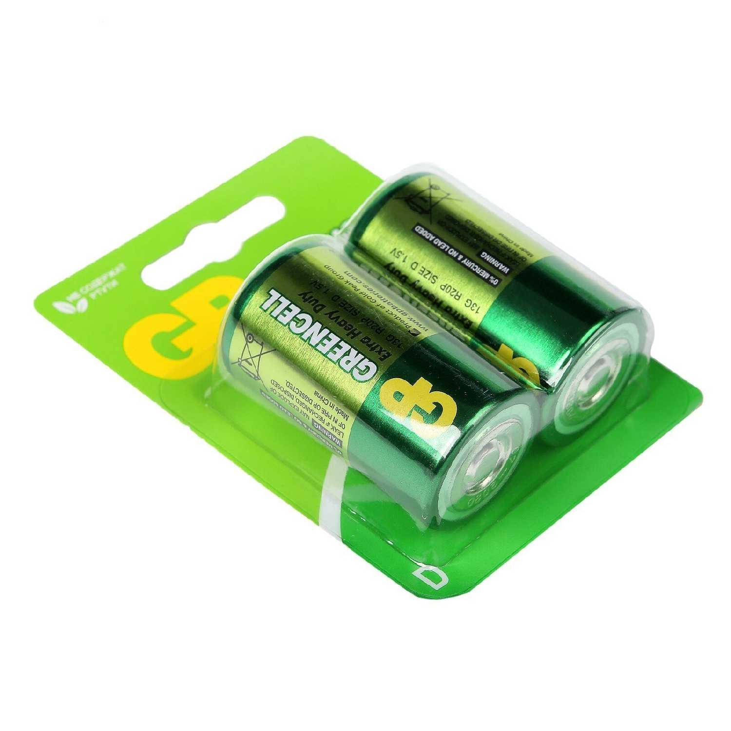 Батарейка GP Greencell Extra Heavy Duty D (R20) фотография 3