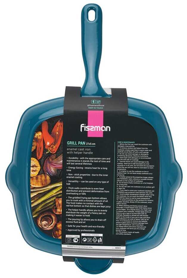 Сковорода FISSMAN Сковорода-гриль 27 см (4043) фотография 9