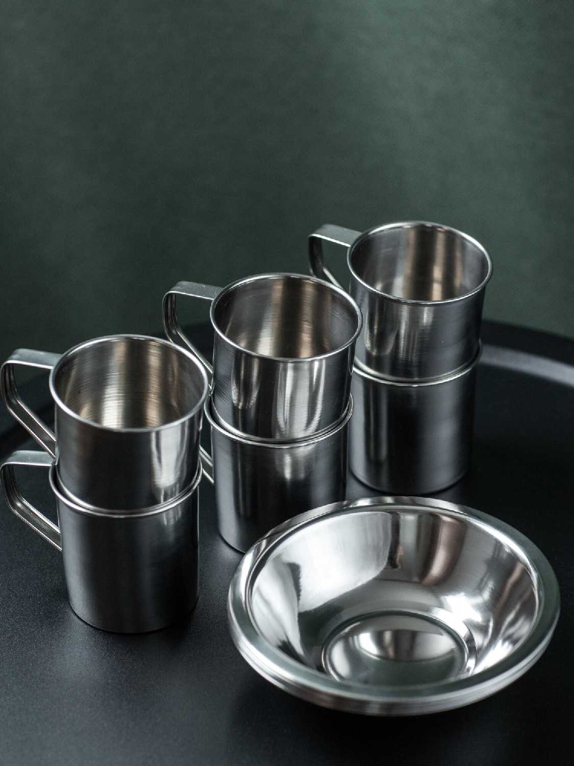 Кружки походные Кружки походные из нержавеющей стали (6 шт) фотография 23