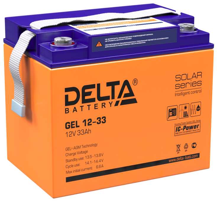 Аккумуляторная батарея DELTA Battery GEL 12-33 (12В)