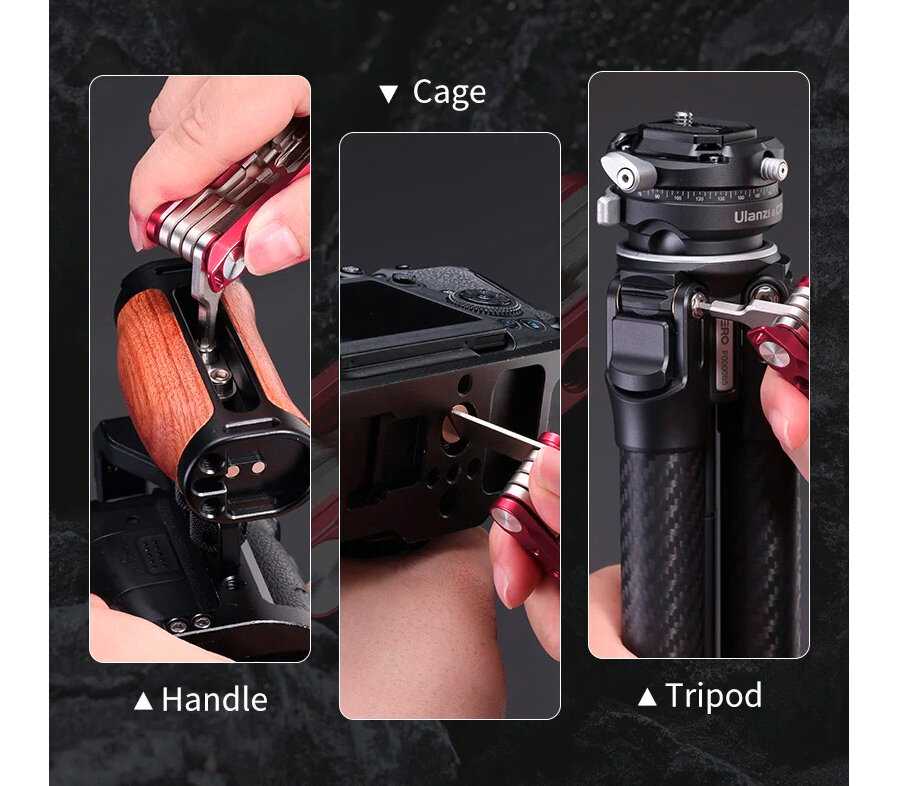 Мультитул Ulanzi Folding Tool Set With Screwdrivers And Wrenches фотография 3