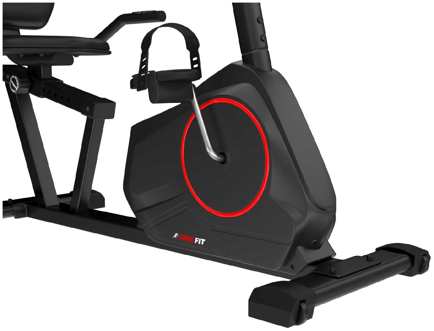 Горизонтальный велотренажер UNIXFIT BR-390 + аксессуары для фитнеса фотография 7