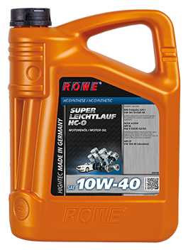 Синтетическое моторное масло ROWE Hightec Super Leichtlauf HC-O SAE 10W-40 фотография 7