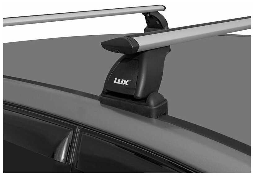 Багажник на крышу LUX черные дуги аэро-тревел (82мм) 1,2м на БМВ Е39 1995-2003, а:2115139B фотография 3
