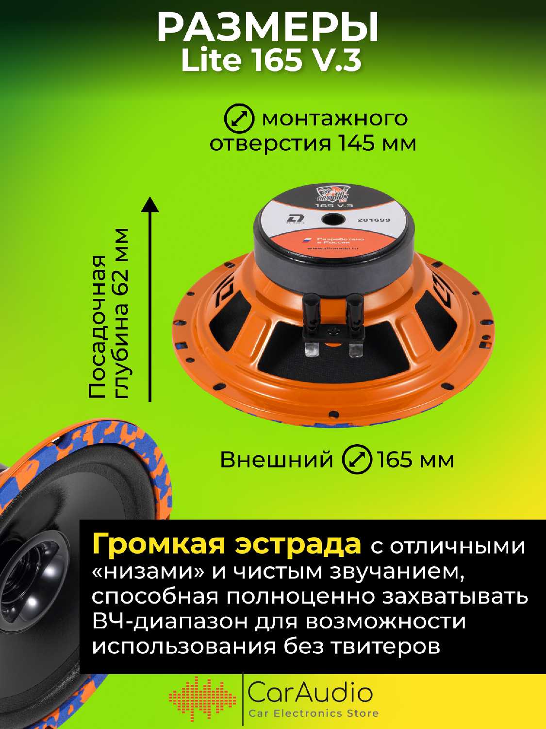 Эстрадная акустика Dl AUDIO Gryphon Lite 165 V.3 фотография 2
