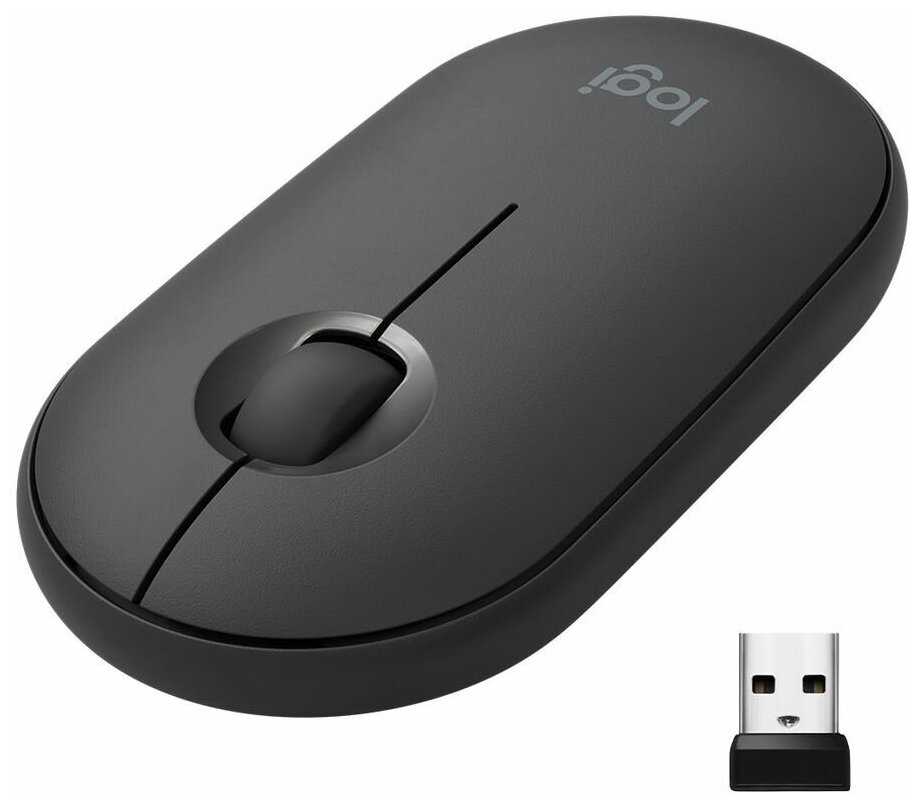 Мышь Logitech, оптическая, беспроводная, USB, компактная портативная компьютерная мышь, USB/Bluetooth фотография 5