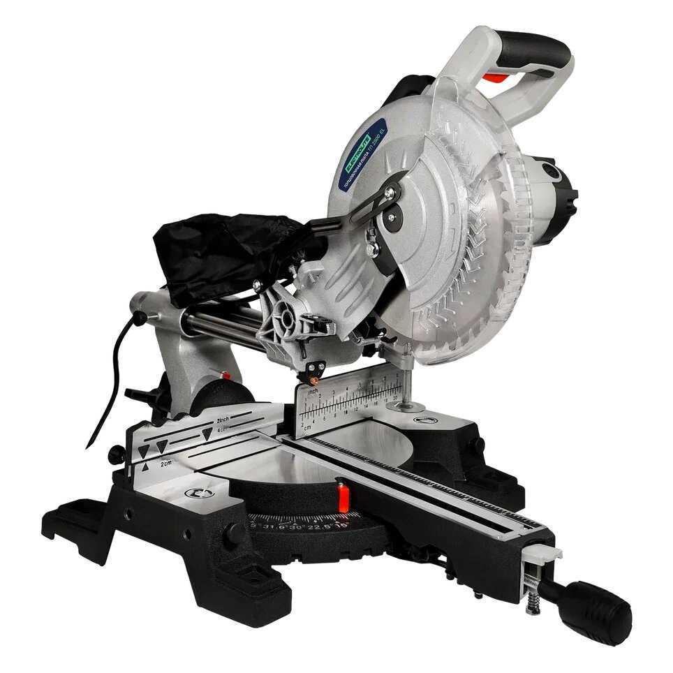 Торцовочная пила электрическая ELECTROLITE ТП 2500 (лaзер, протяжка, 2,5 кВт, диск 255 мм)