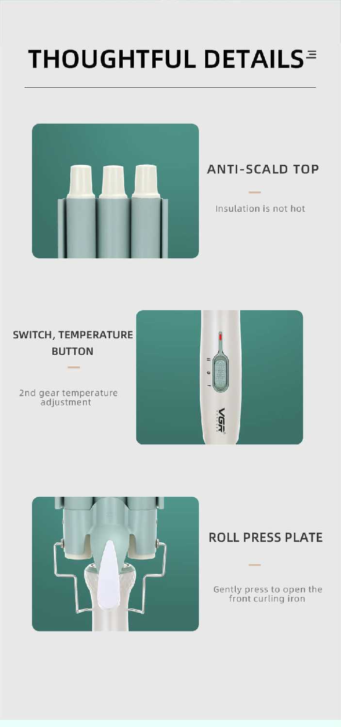 Щипцы для завивки волос V-595 фотография 12
