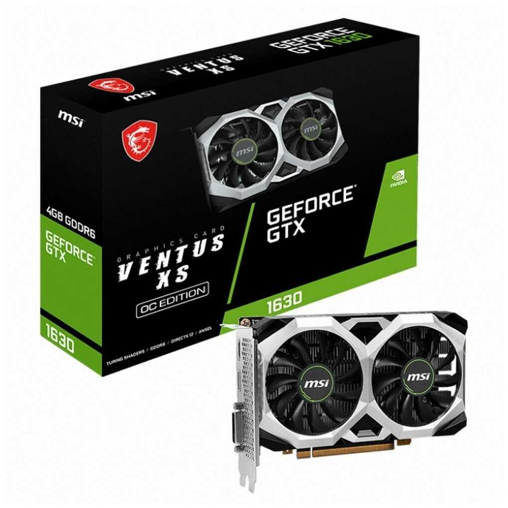 Видеокарта MSI GeForce GTX 1630 VENTUS XS 4G OC фотография 5