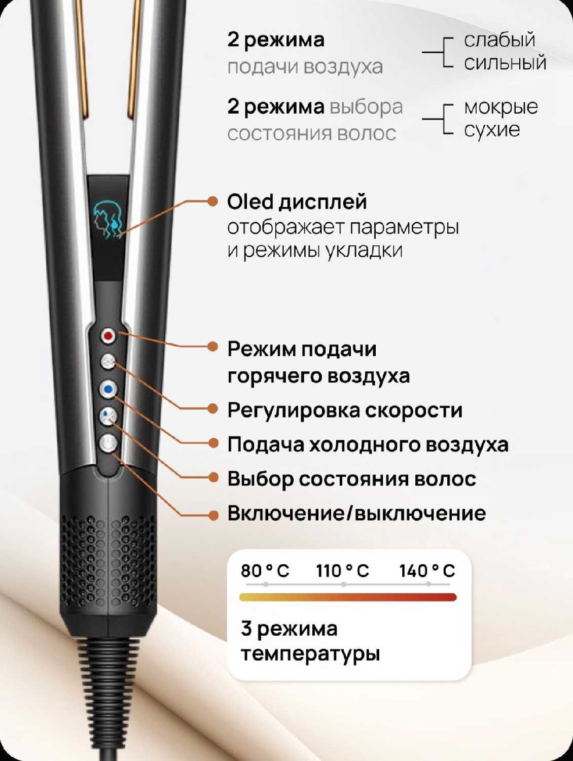 Фен стайлер для волос фотография 1