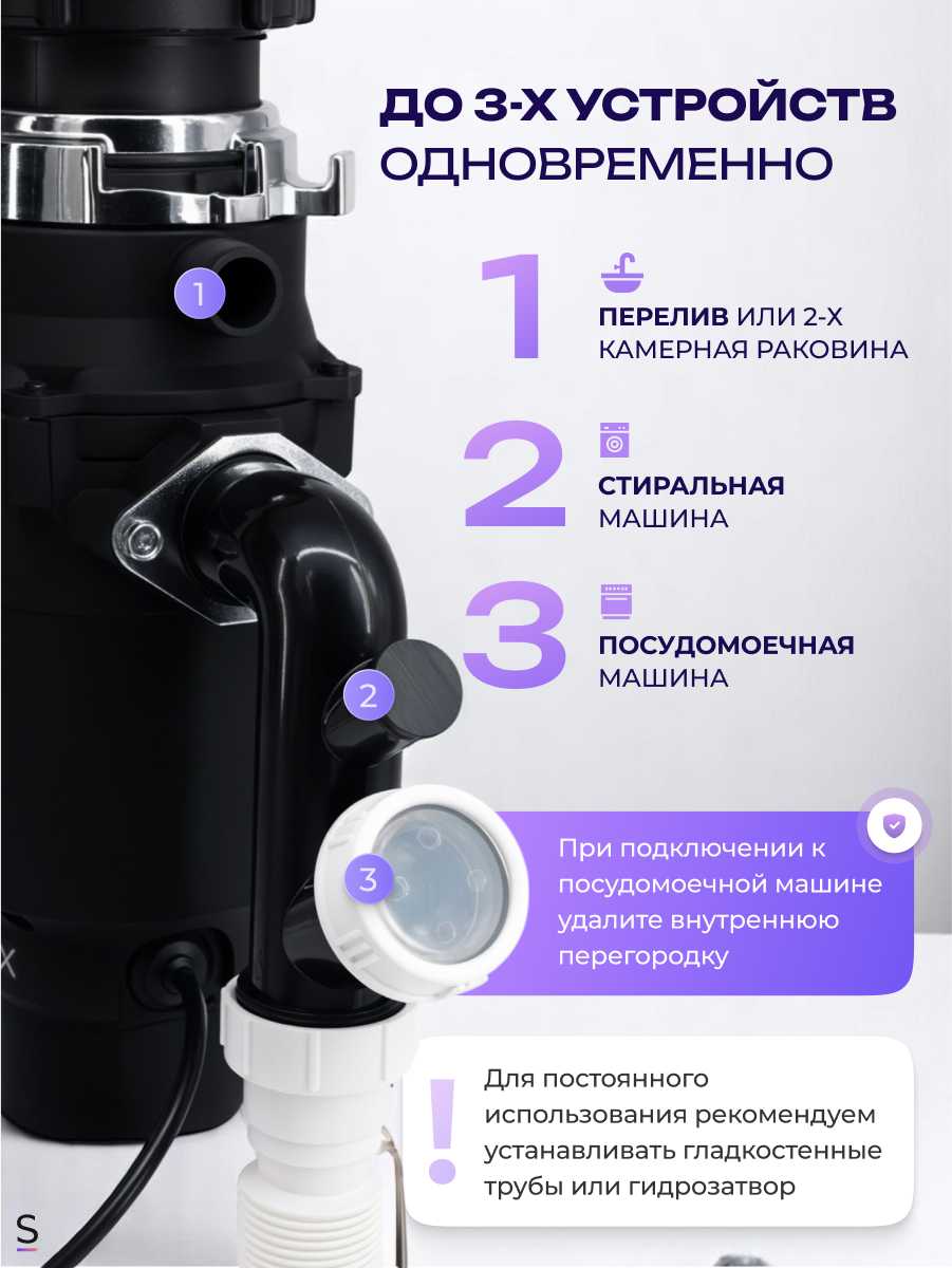 Измельчитель пищевых отходов STOEWER D640 фотография 9