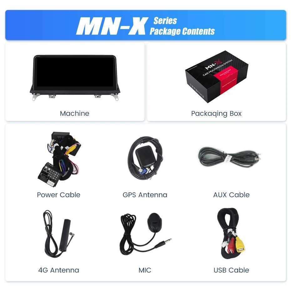 Автомобильный радиоприемник Android 12 для BMW X5 E70 X6 E71 2007-2013 (64G CCC) фотография 3