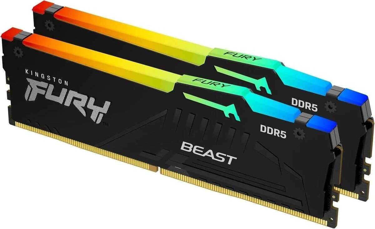 DRAM Kingston FURY Beast RGB EXPO 16GB 6000MT/s DDR5 CL36 DIMM (Kit of 2) (KF560C36BBEAK2-16) фотография 3