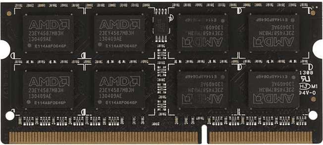 Оперативная память AMD 4 ГБ DDR3 SODIMM CL11 (R534G1601S1S-UO) фотография 6