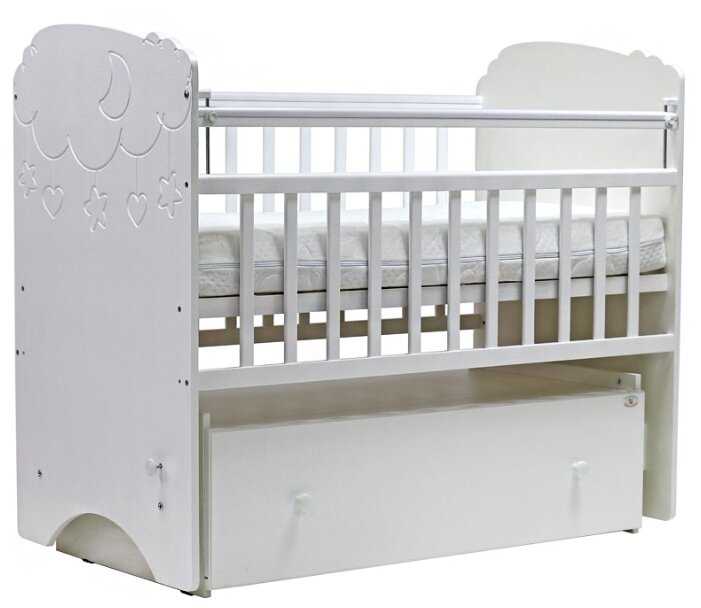 Кроватка Топотушки Софья, классическая, поперечный маятник фотография 1