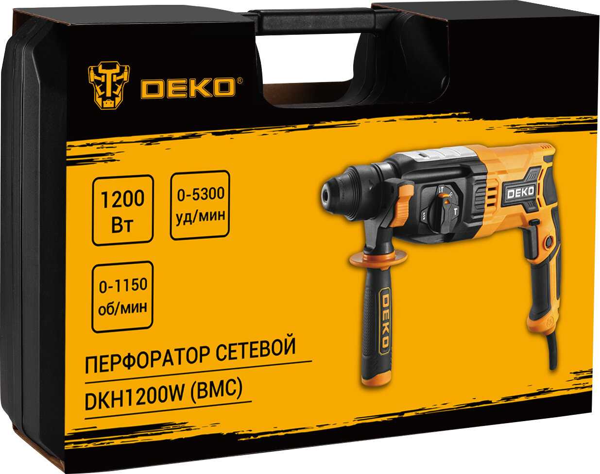 Перфоратор сетевой DEKO DKH1200W фотография 7