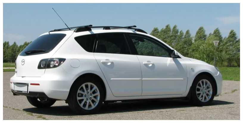 Рейлинги для Mazda 3 хэтчбек 2003-2009 черные фотография 2