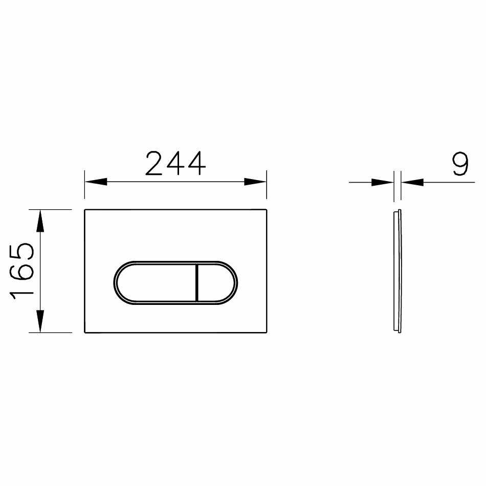 Клавиша смыва VITRA Root Round (740-2211) фотография 1