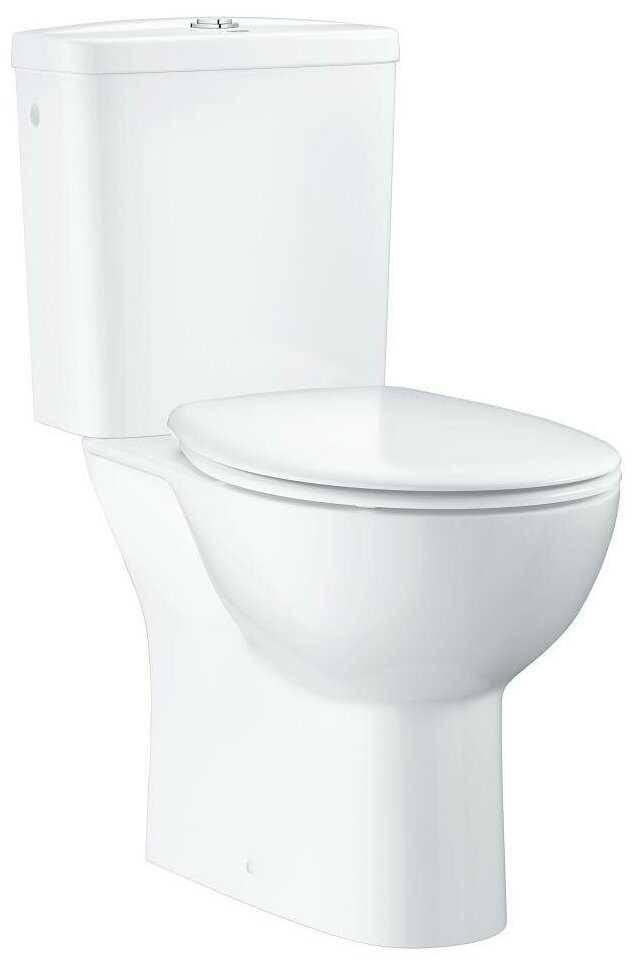 Унитаз с бачком напольный Grohe Bau Ceramic 39347000 с горизонтальным выпуском