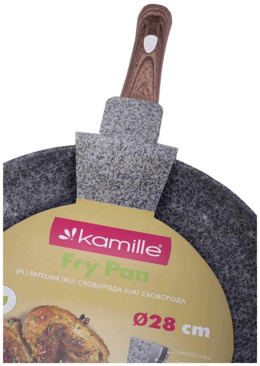 Сковорода 28 см. Kamille KM-4163 фотография 6