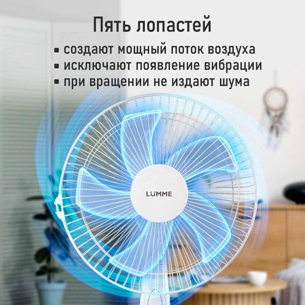 Напольный вентилятор LUMME LU-FN120A фотография 2