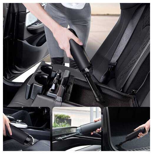 Автомобильный пылесос Baseus A2 Car Vacuum Cleaner 5000pa (VCAQ030001) черный фотография 2