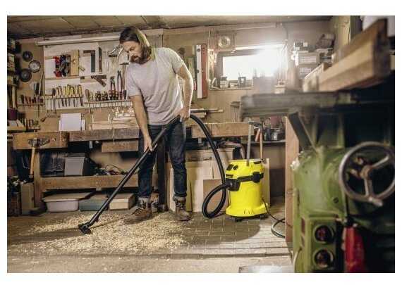 Хозяйственный пылесос KARCHER WD 3 P V-17/4/20 Workshop, 1000 Вт фотография 9