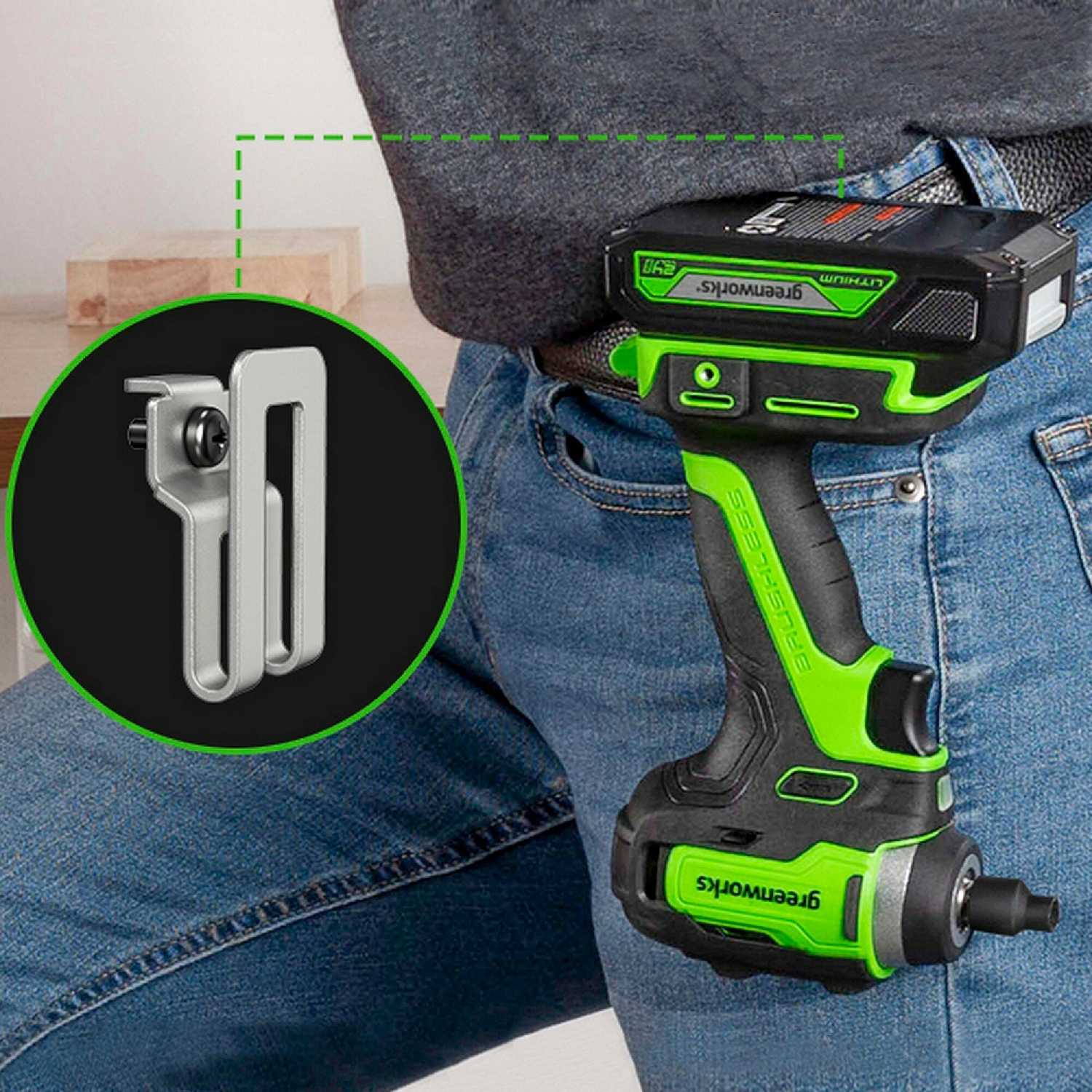 Гайковерт Greenworks G24IW200 [3803607CUA, 24V, б/щет, 3/8', 200Нм, 1×2Ач, ЗУ] фотография 7