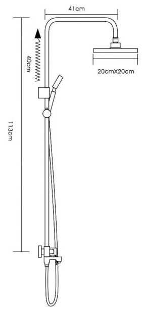 Душевая стойка Ledeme L2407, хром фотография 1