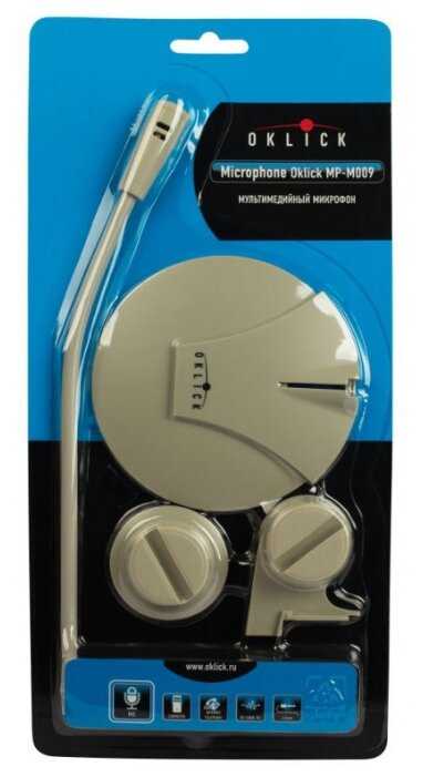 Микрофон проводной OKLICK MP-M009, разъем: mini jack 3.5 mm фотография 7