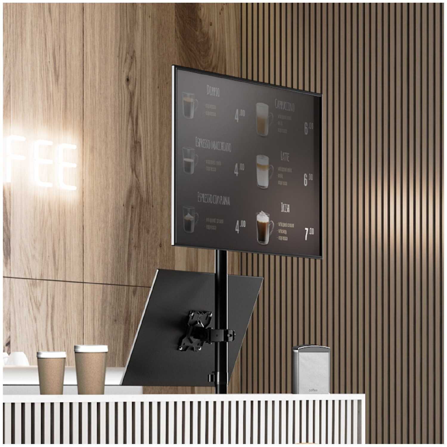 Крепление ONKRON D208E для двух мониторов 13