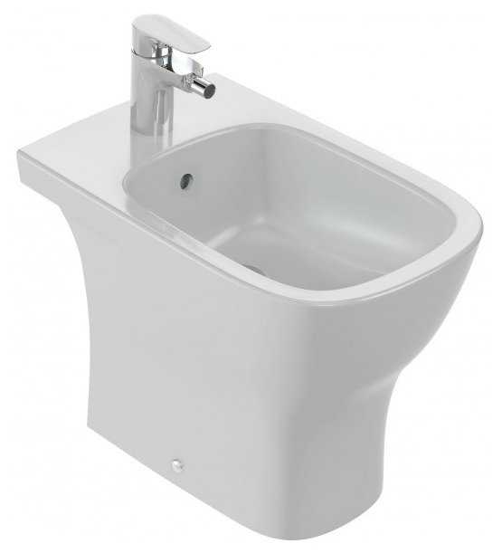 Биде напольное Jacob Delafon Struktura EBC0002-00 с горизонтальным выпуском