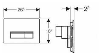 Кнопка смыва Geberit Sigma 40 (115.600.SI.1) фотография 14